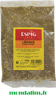 assaisonnement cuisine Libanaise Espig Cepasco sachet 100 gr