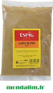 Carvi blond moulu Espig Cepasco sachet 100 gr