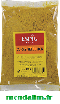 Curry sélection moulu Espig Cepasco sachet 100 gr