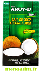 lait de coco AROY-D 1 litre