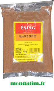 Quatre épices moulu Espig Cepasco sachet 100 gr