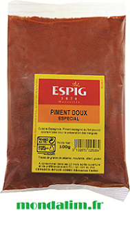 Piment doux Especial moulu Espig Cepasco sachet 100 gr