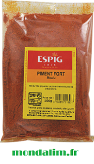 Piment fort moulu Espig Cepasco sachet 100 gr