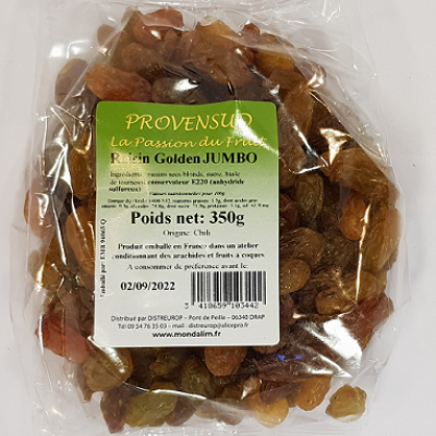 Raisin sec golden Chili  Jumbo 350 gr