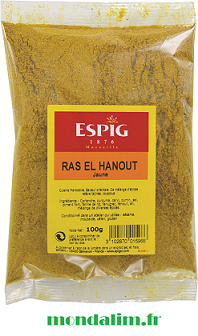 Ras el hanout jaune - 100 g (Espig) - Afro-Exotique