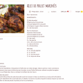 Recette ailes de poulet marinees