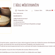 Recette aioli mediterraneen