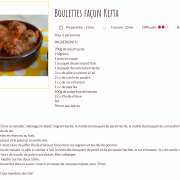 Recette boulettes facon kefta