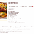 Recette chili de boeuf