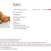 Recette falafels