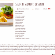 Recette salade de st jacques au safran ok