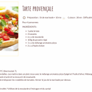 Recette tarte provencale