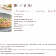 Recette terrine de thon