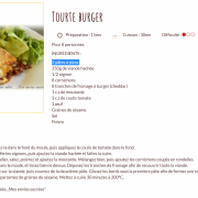 Recette tourte burger