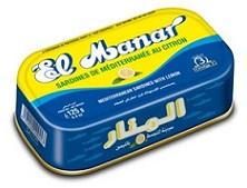 Sardines El Manar au citron 125 gr