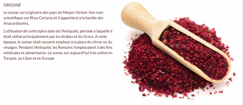 Sumac en cuisine 1